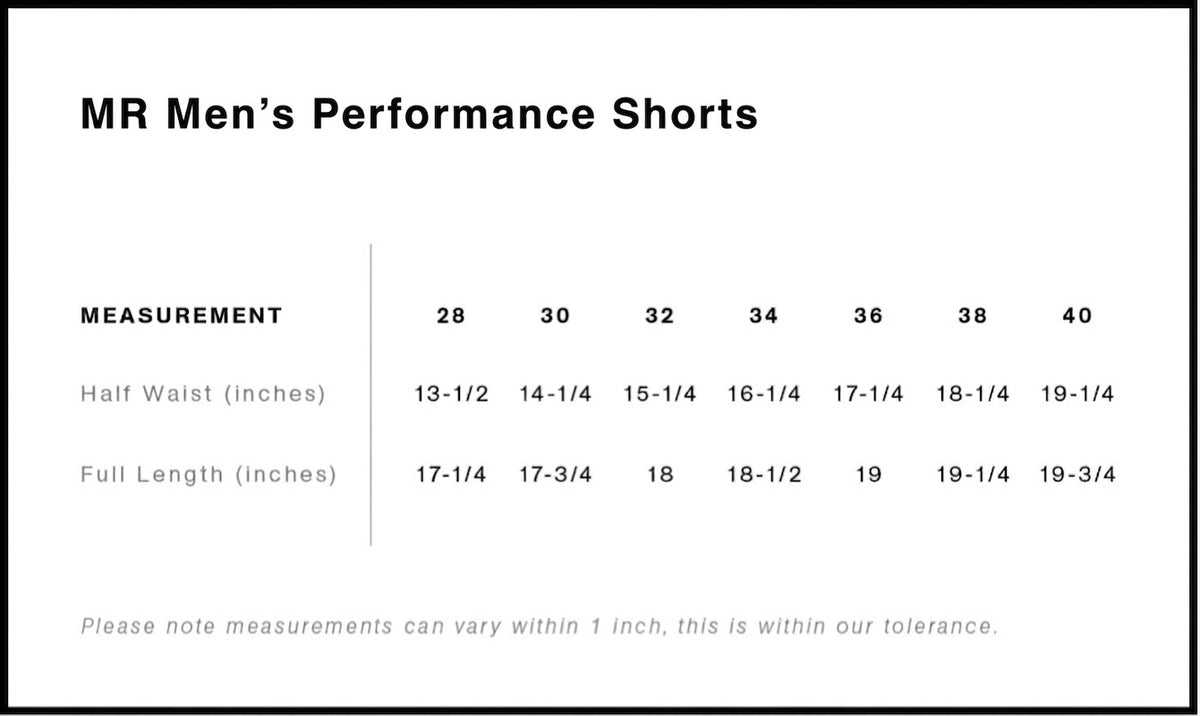 MR Performance Shorts